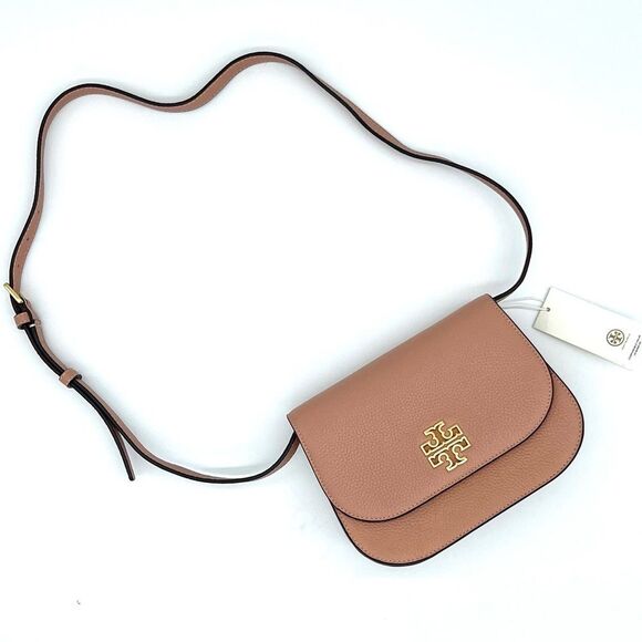 Tory Burch Small Britton Saddle Bag in Moon Pink – NWT - Picture 5 of 6